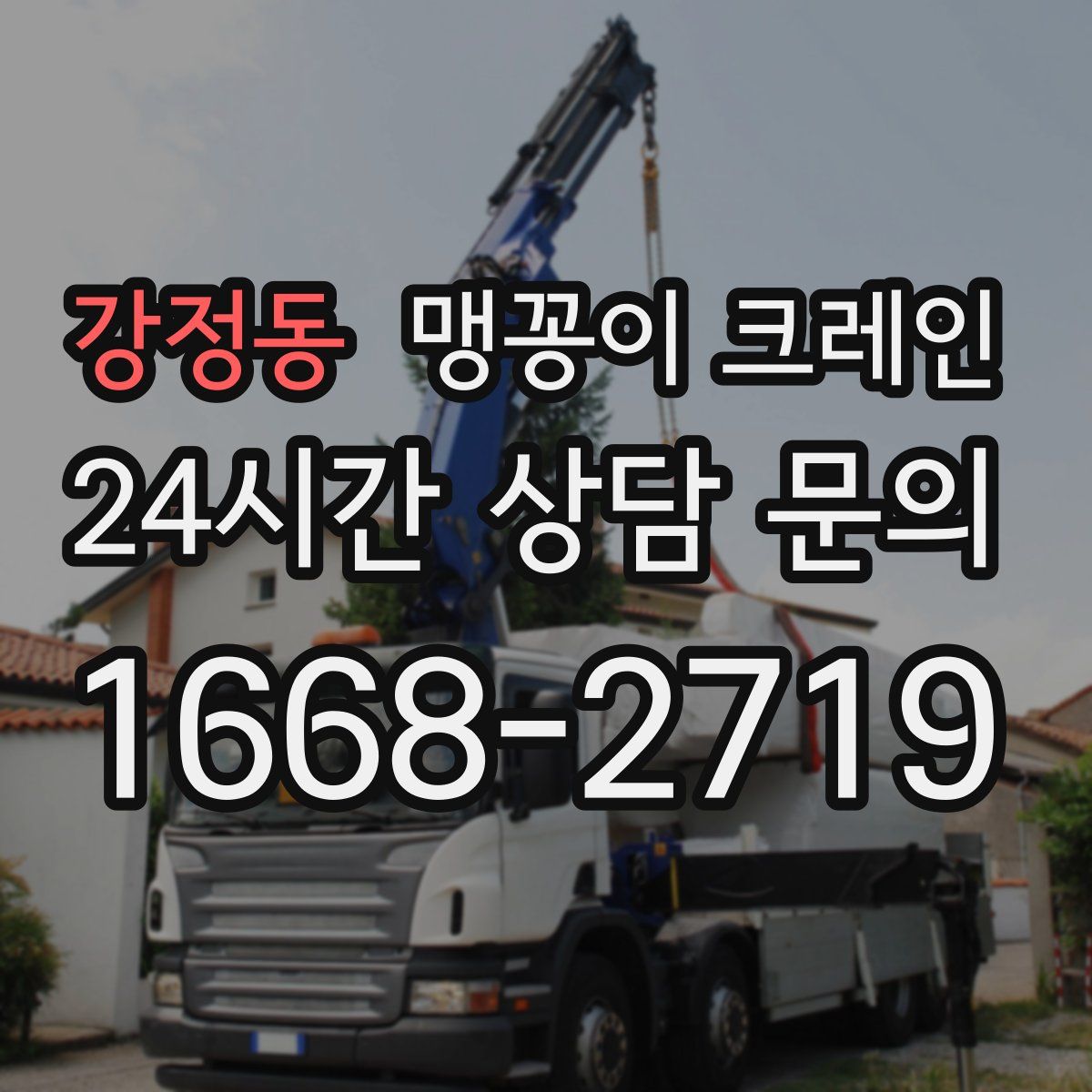 강정동 맹꽁이 크레인
