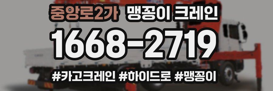 중앙로2가 맹꽁이 크레인