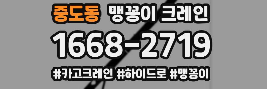 중도동 맹꽁이 크레인