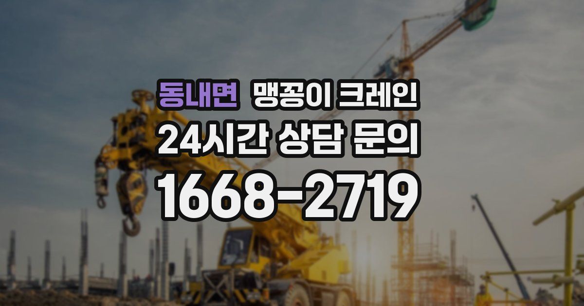 동내면 맹꽁이 크레인