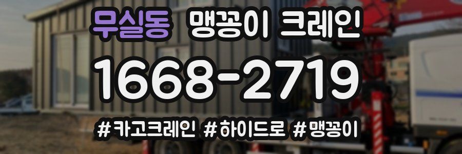 무실동 맹꽁이 크레인