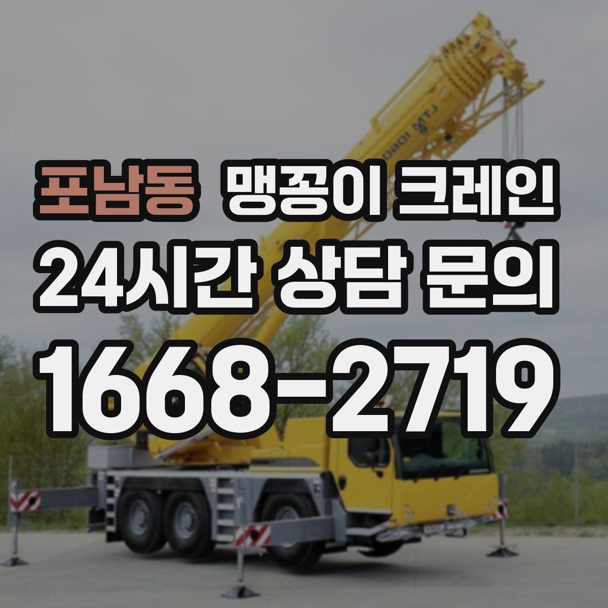 포남동 맹꽁이 크레인