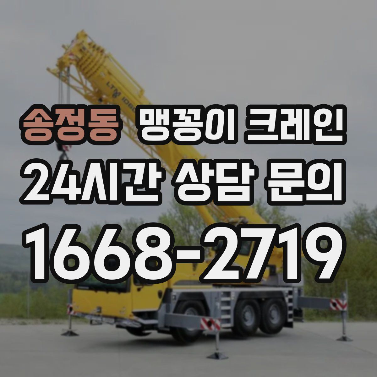 송정동 맹꽁이 크레인