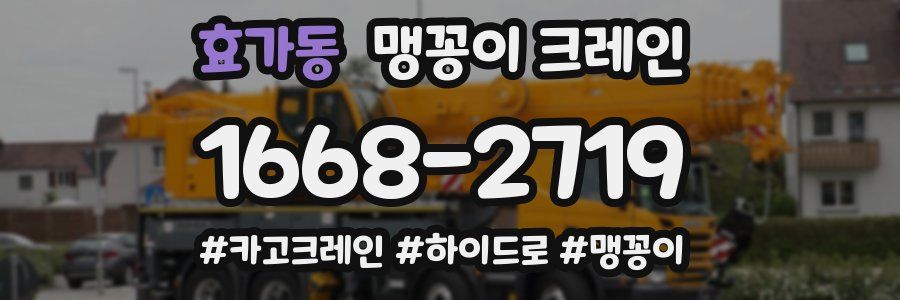 효가동 맹꽁이 크레인
