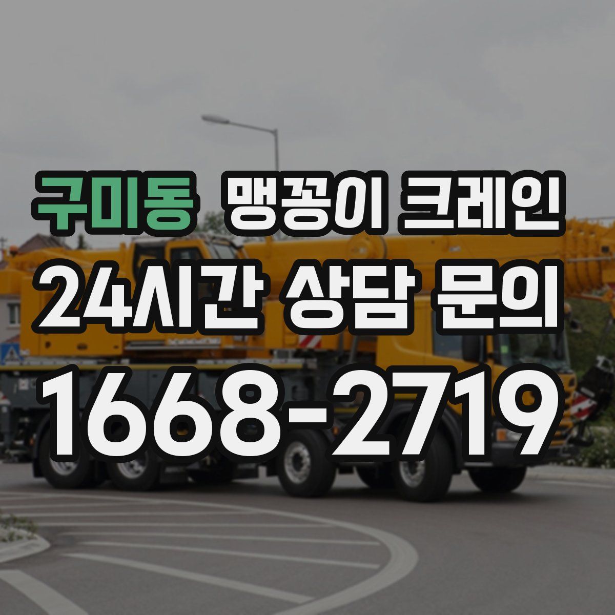 구미동 맹꽁이 크레인