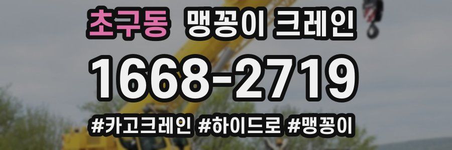 초구동 맹꽁이 크레인