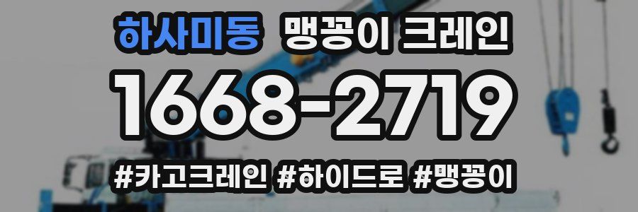 하사미동 맹꽁이 크레인