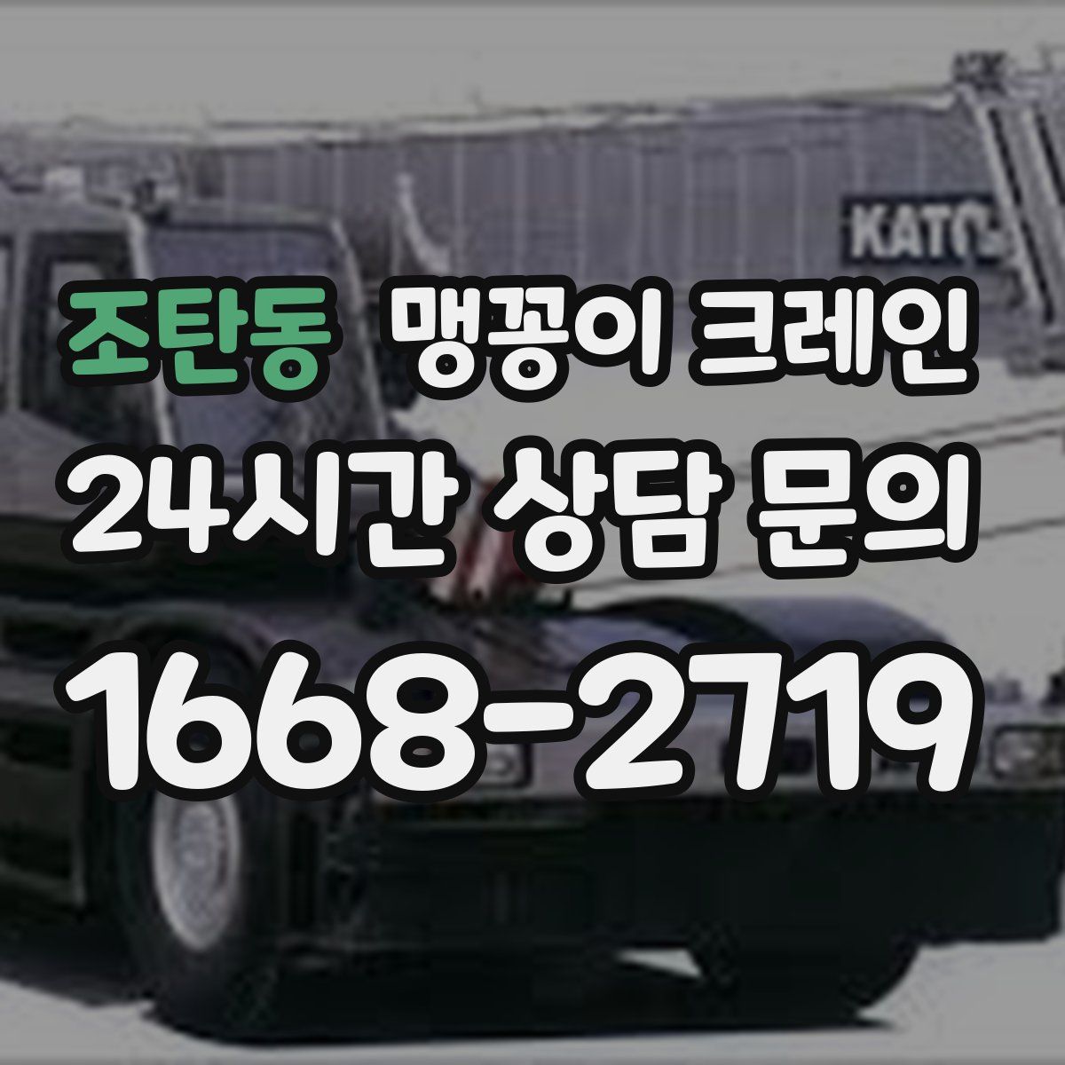 조탄동 맹꽁이 크레인