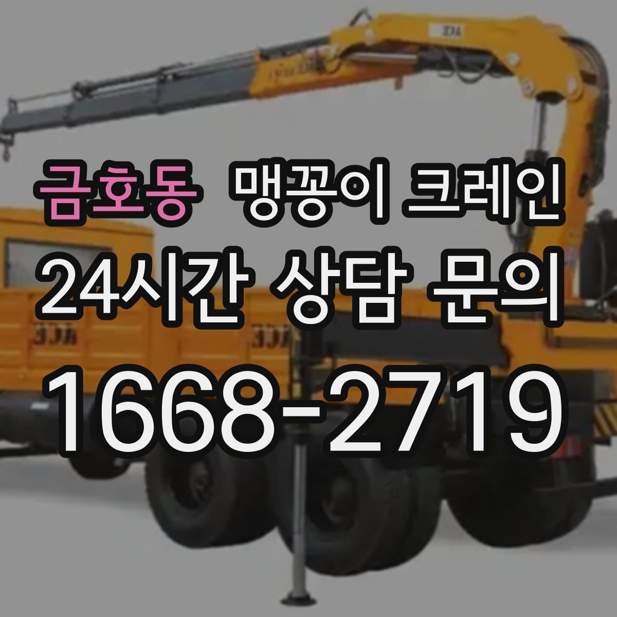금호동 맹꽁이 크레인
