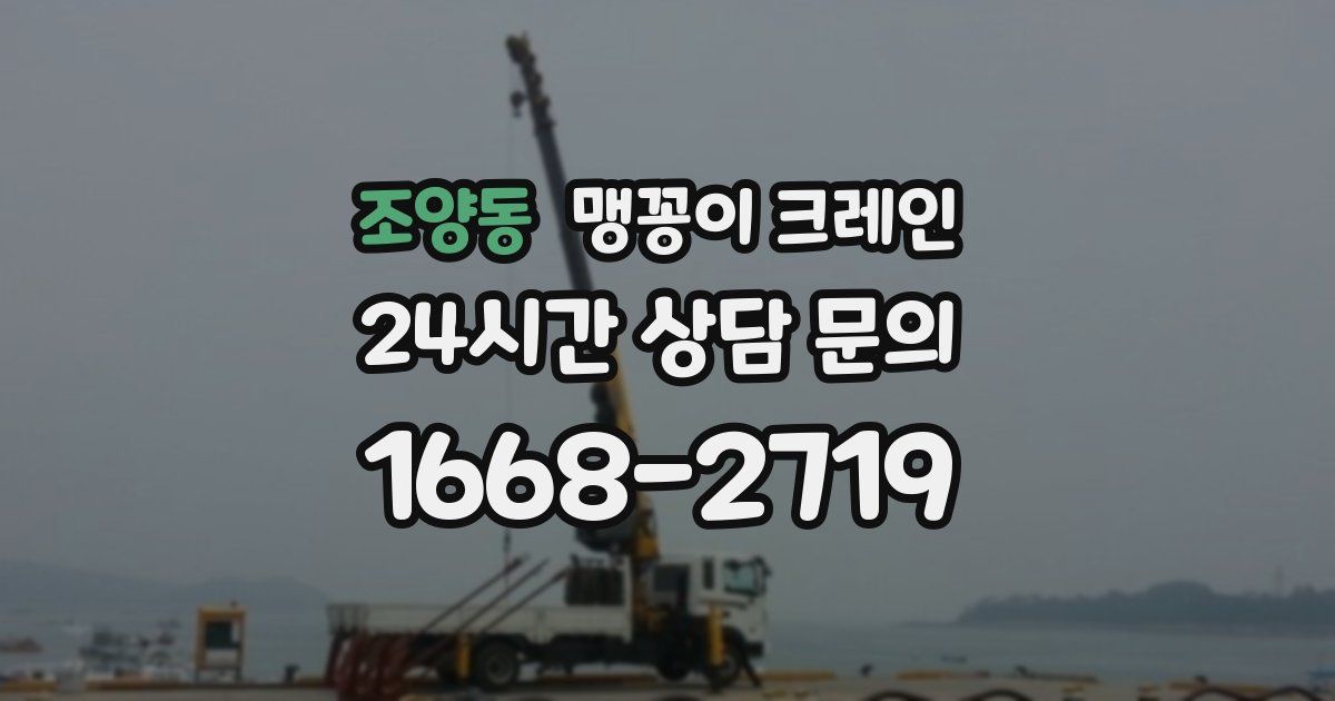 조양동 맹꽁이 크레인