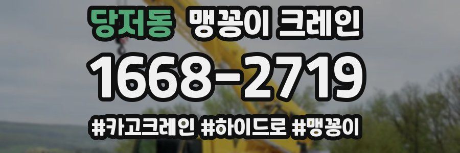 당저동 맹꽁이 크레인