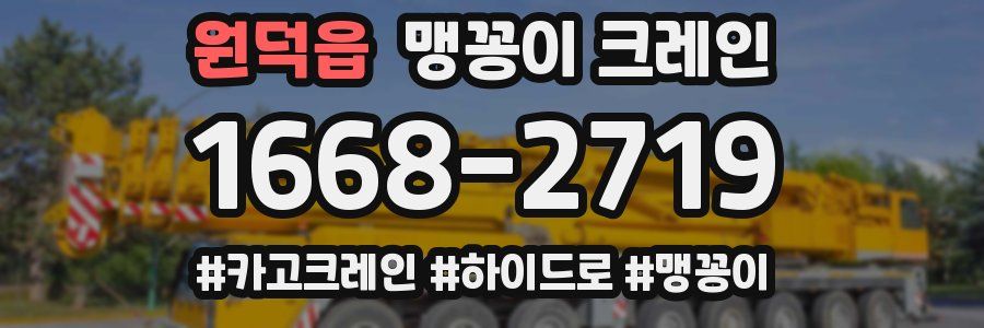 원덕읍 맹꽁이 크레인
