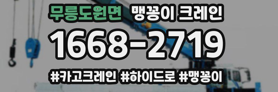 무릉도원면 맹꽁이 크레인