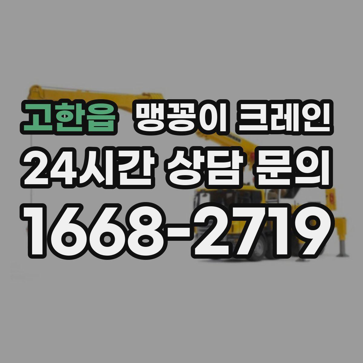 고한읍 맹꽁이 크레인