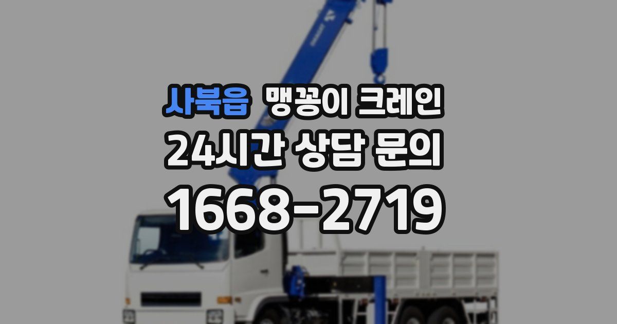 사북읍 맹꽁이 크레인