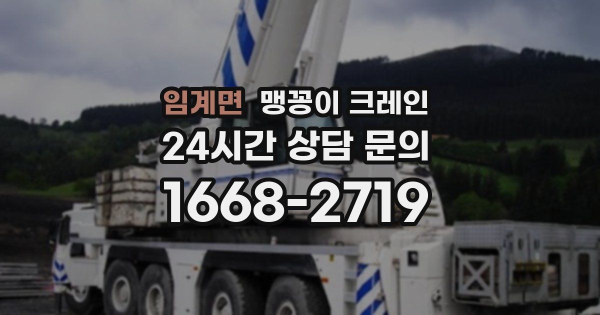 임계면 맹꽁이 크레인