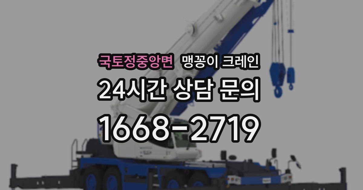 국토정중앙면 맹꽁이 크레인