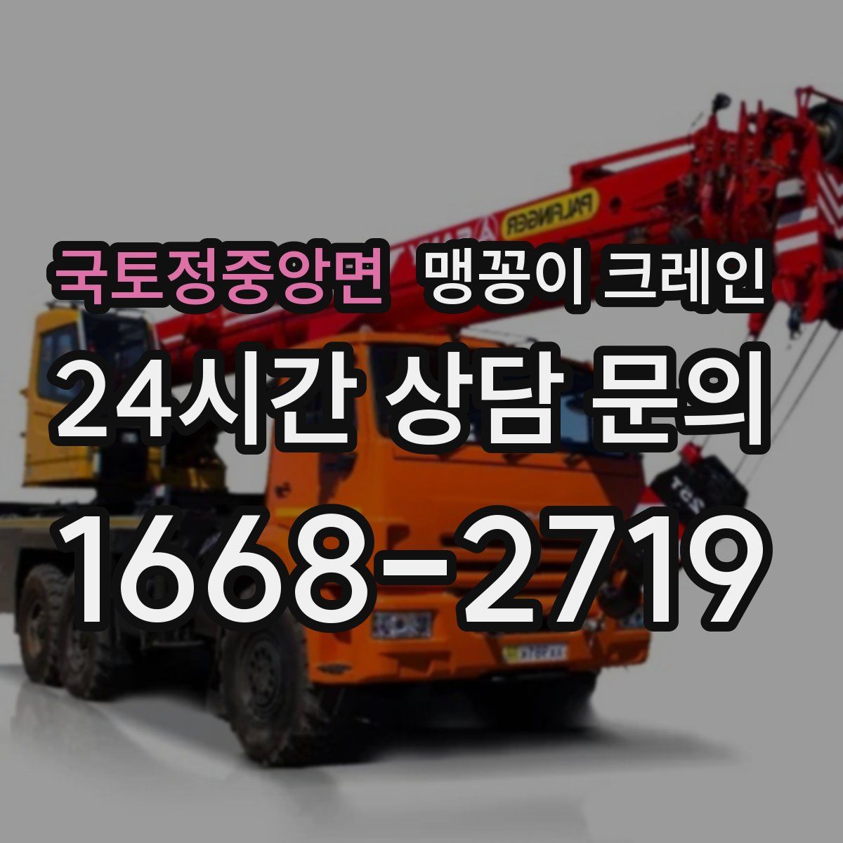 국토정중앙면 맹꽁이 크레인