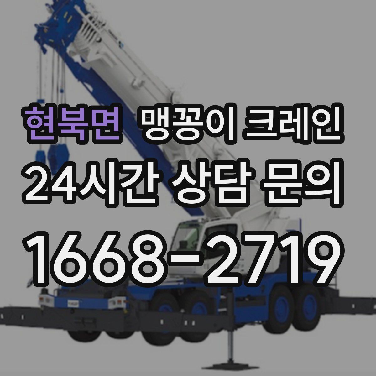 현북면 맹꽁이 크레인