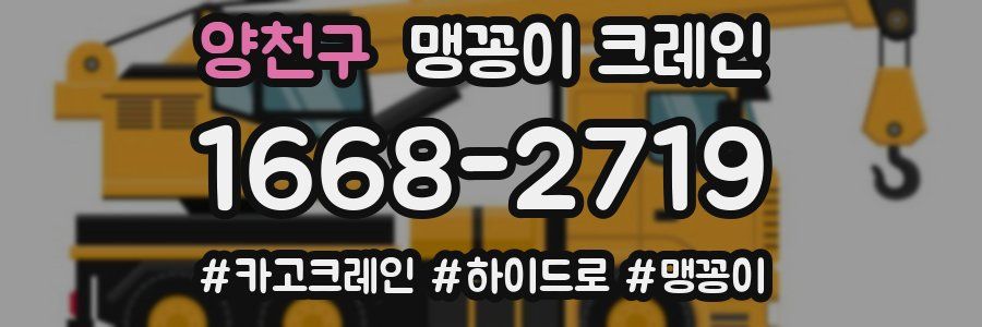 양천구 맹꽁이 크레인