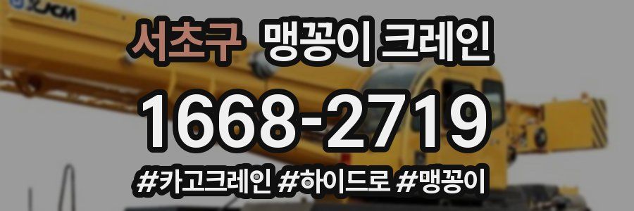 서초구 맹꽁이 크레인