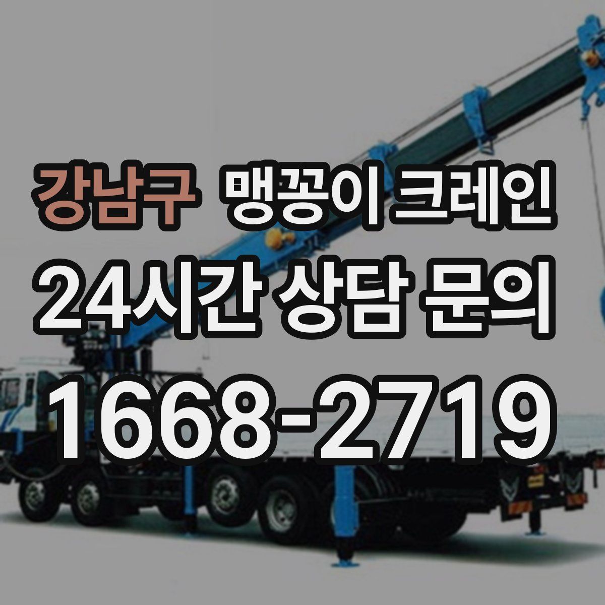 강남구 맹꽁이 크레인
