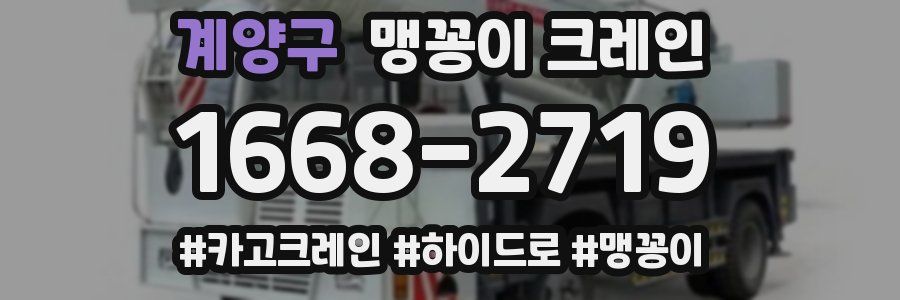 계양구 맹꽁이 크레인