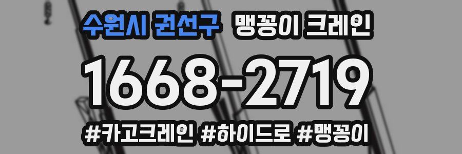 수원시 권선구 맹꽁이 크레인