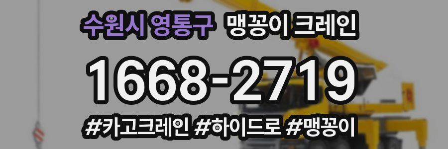 수원시 영통구 맹꽁이 크레인