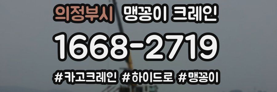 의정부시 맹꽁이 크레인