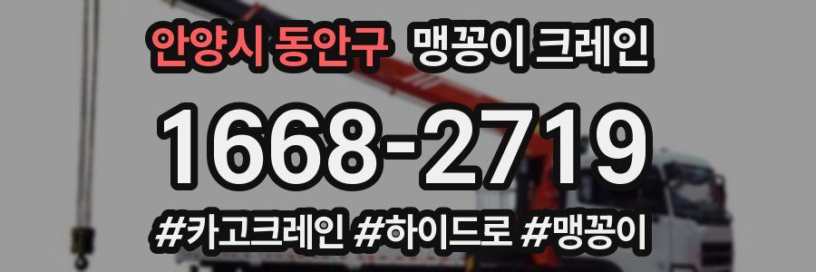 안양시 동안구 맹꽁이 크레인