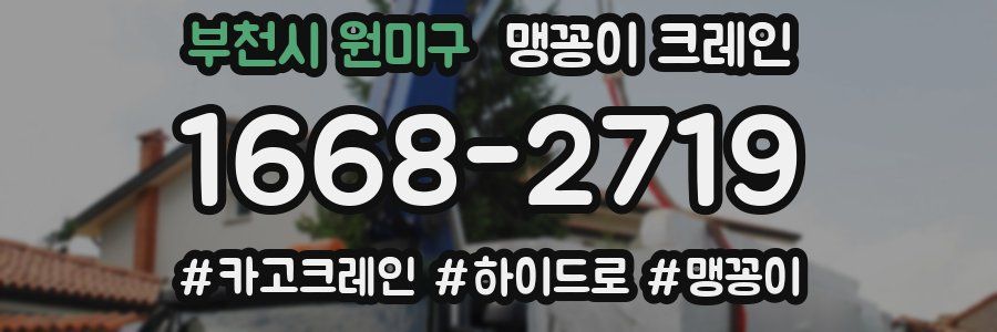 부천시 원미구 맹꽁이 크레인