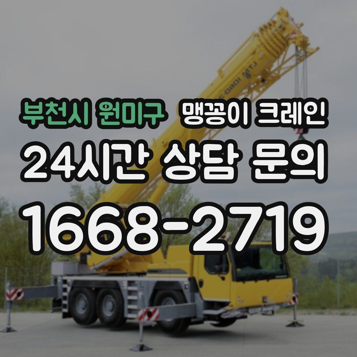 부천시 원미구 맹꽁이 크레인