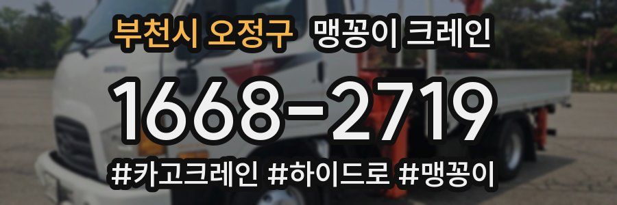 부천시 오정구 맹꽁이 크레인
