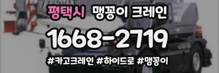 평택시 맹꽁이 크레인