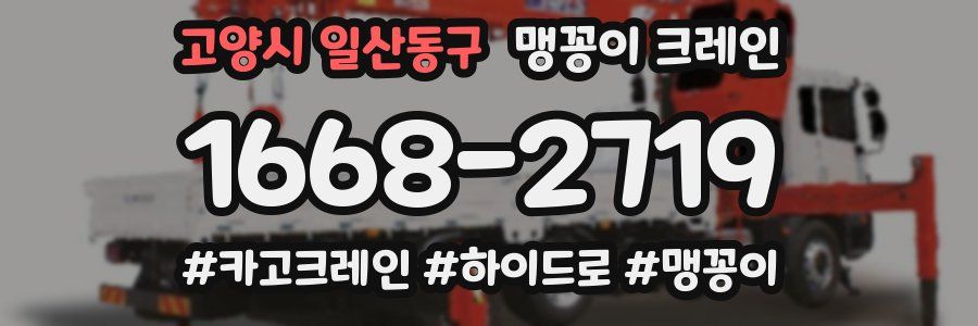 고양시 일산동구 맹꽁이 크레인