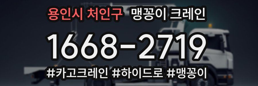 용인시 처인구 맹꽁이 크레인