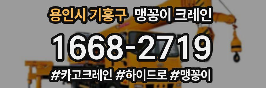 용인시 기흥구 맹꽁이 크레인