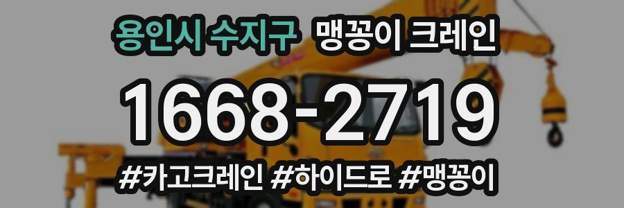 용인시 수지구 맹꽁이 크레인