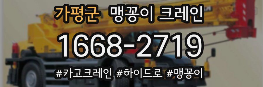 가평군 맹꽁이 크레인