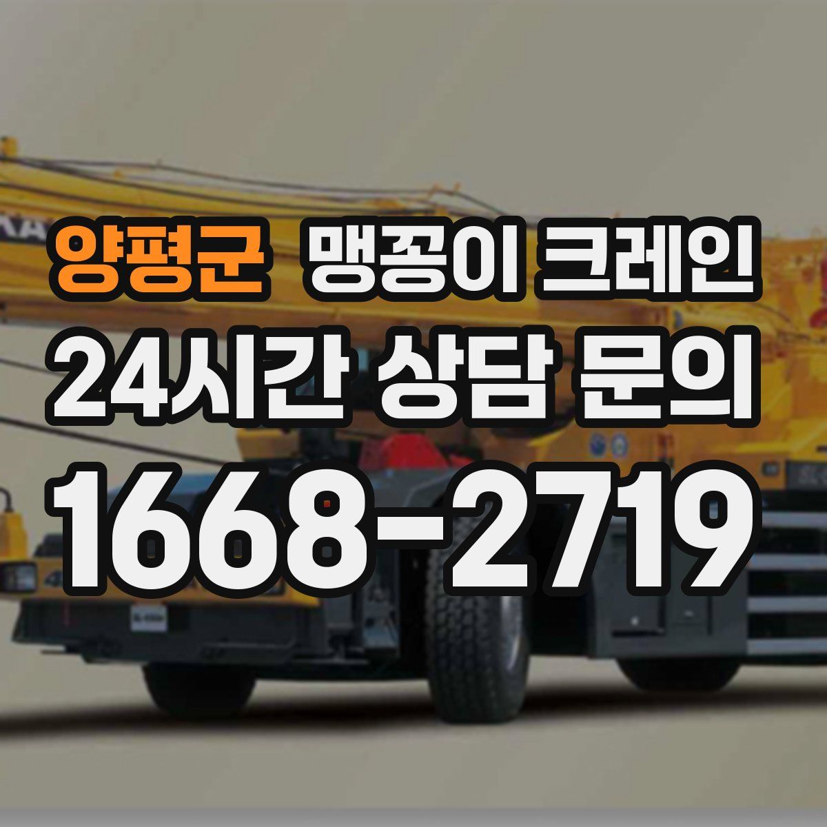 양평군 맹꽁이 크레인