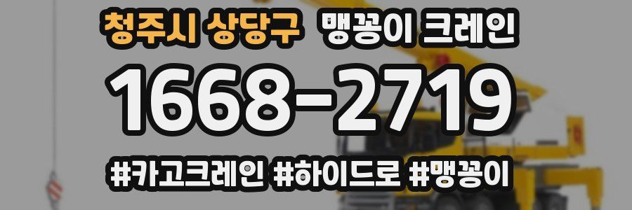 청주시 상당구 맹꽁이 크레인