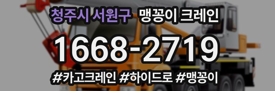 청주시 서원구 맹꽁이 크레인