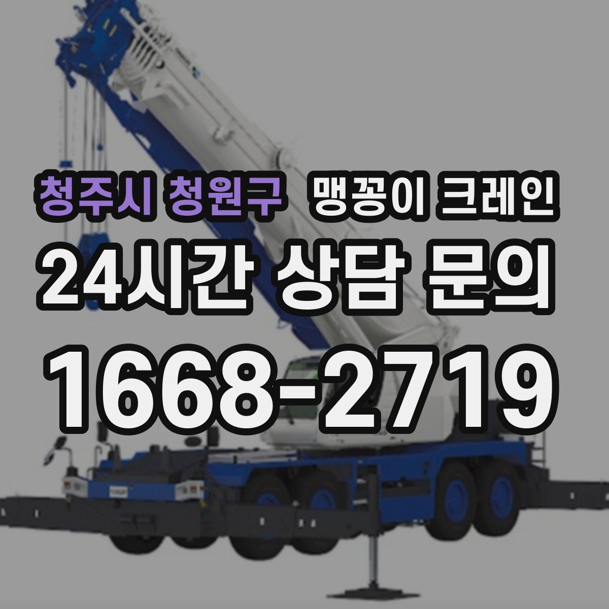 청주시 청원구 맹꽁이 크레인