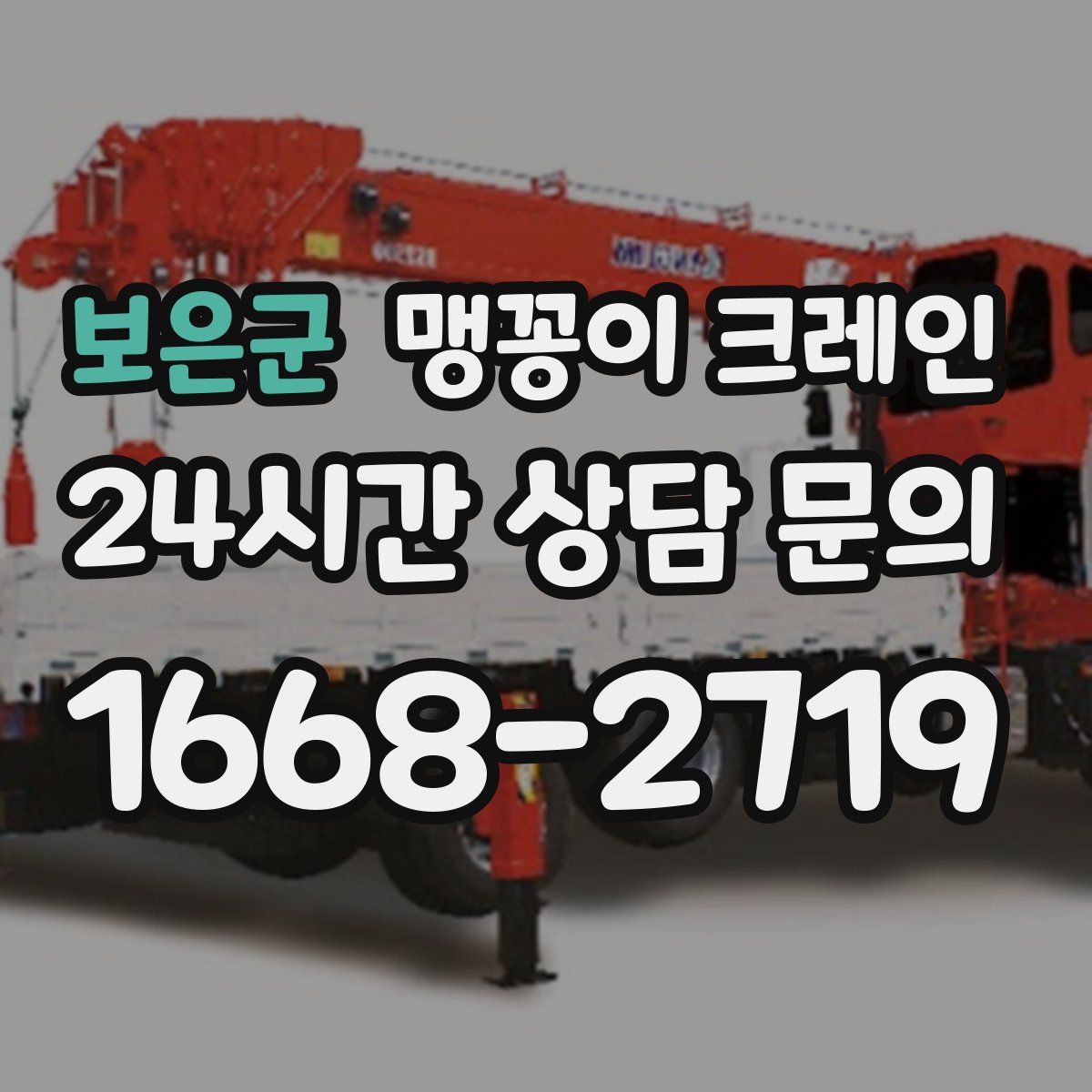 보은군 맹꽁이 크레인