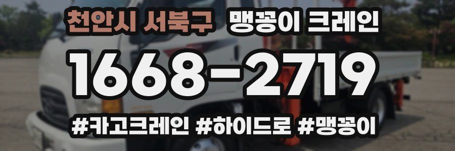 천안시 서북구 맹꽁이 크레인