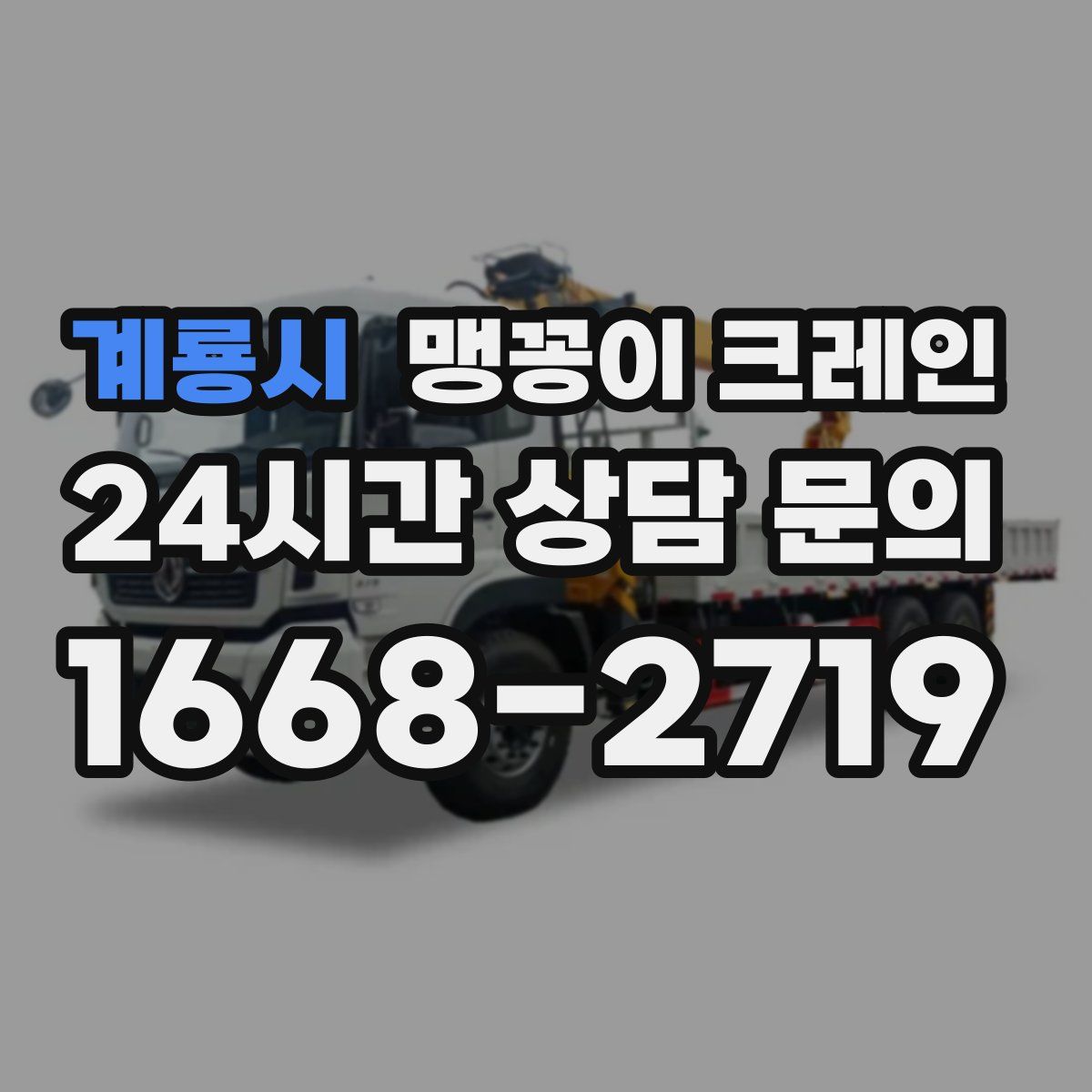 계룡시 맹꽁이 크레인