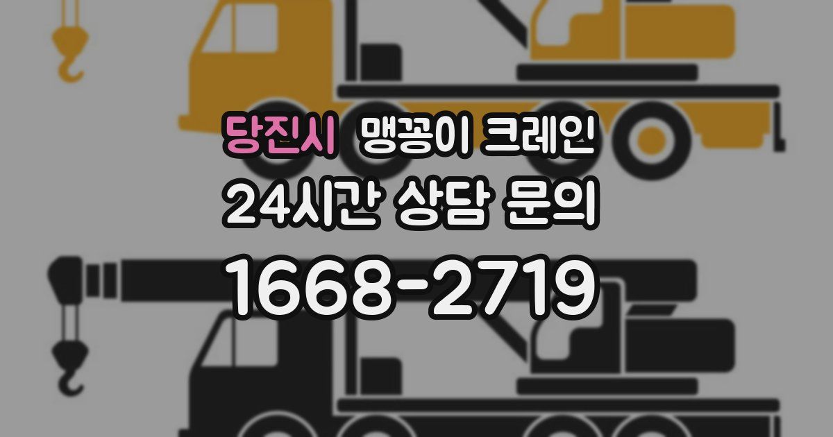 당진시 맹꽁이 크레인