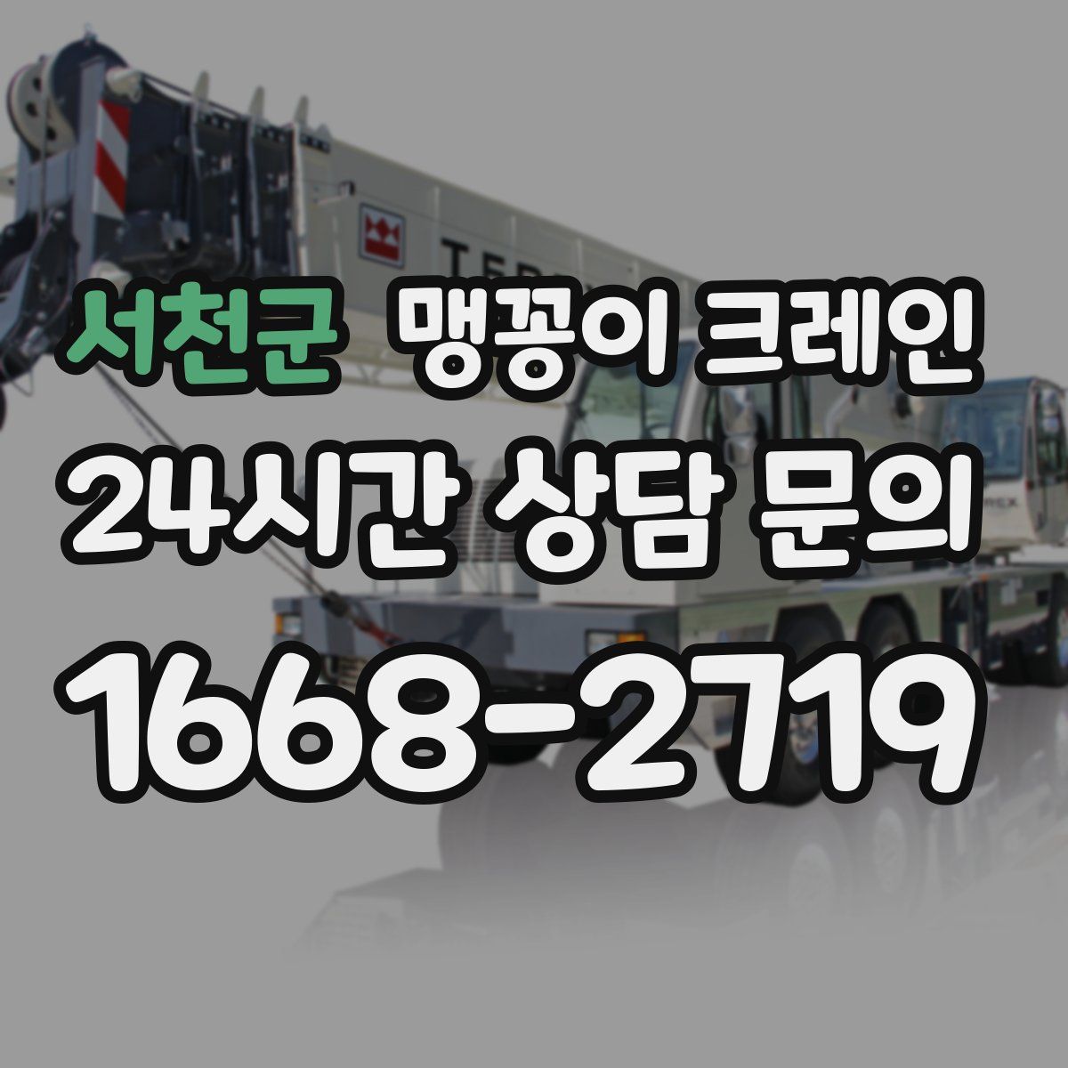 서천군 맹꽁이 크레인