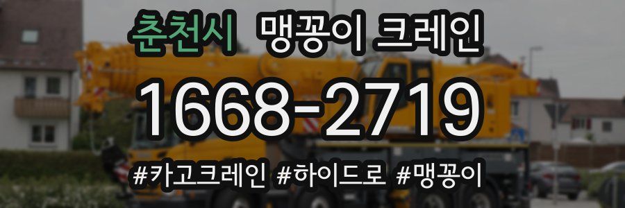 춘천시 맹꽁이 크레인